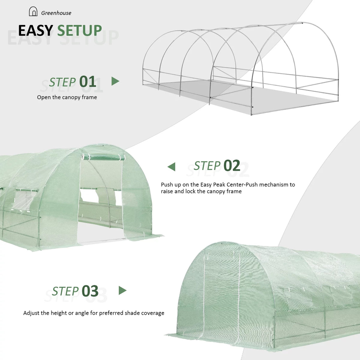 Walk-in Greenhouse 10'x20'x7' X414983