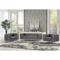 Velvet Sofa and Two Chairs Set O8976