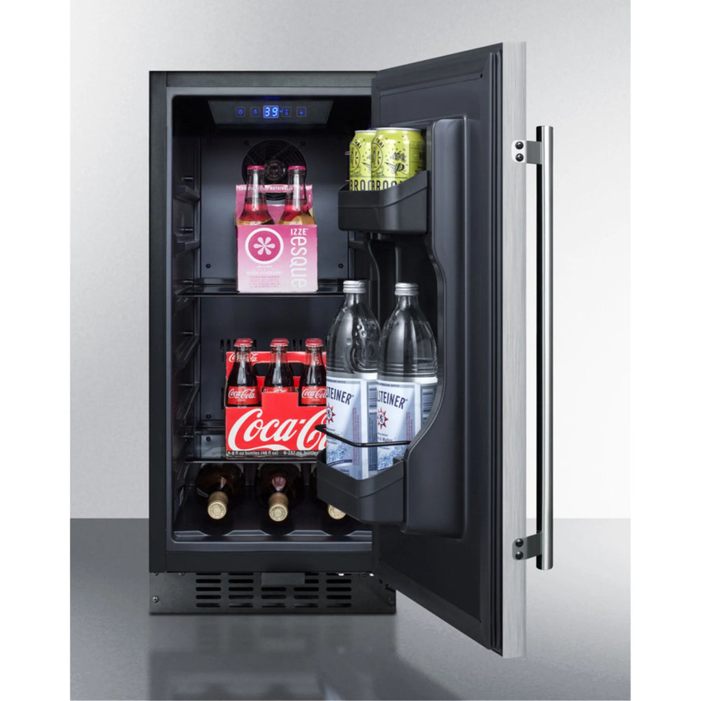15" Wide ADA Compliant All-Refrigerator with Stainless Steel Door E35006