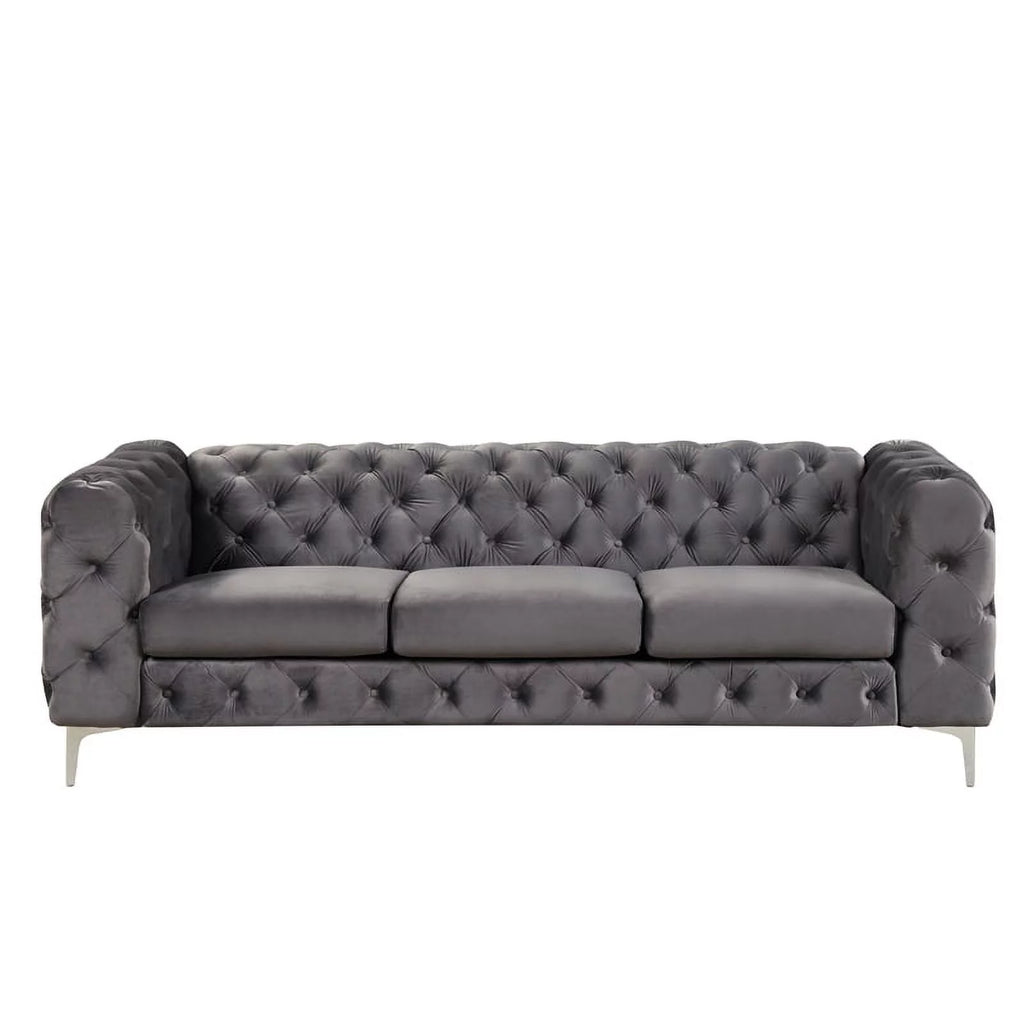 Velvet Sofa and Two Chairs Set O8976