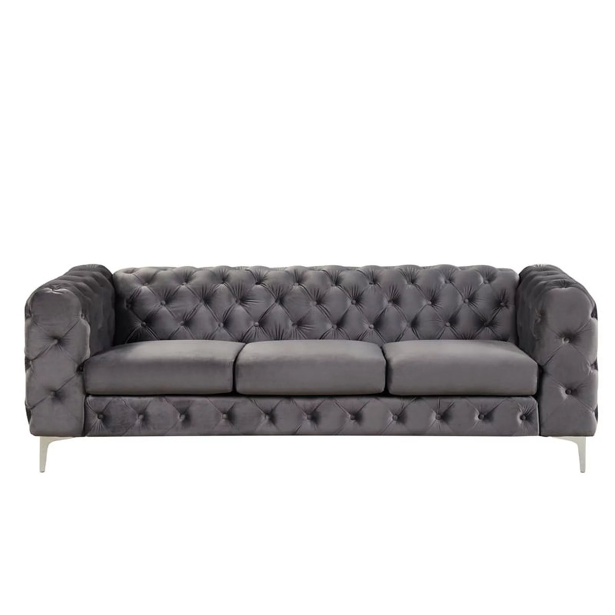 Velvet Sofa and Two Chairs Set O8976