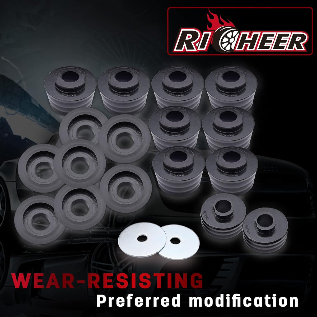 18pcs Polyurethane Body Mount Bushing Kit L902