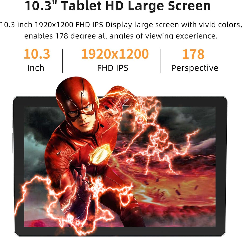 10.3 Inch Android 11 Tablet with 32GB Storage (Orange) V54491
