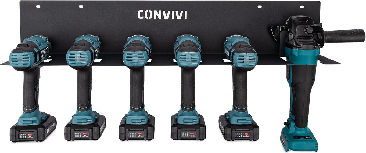 Black Cordless Drill Storage Rack 2-PACK J57205
