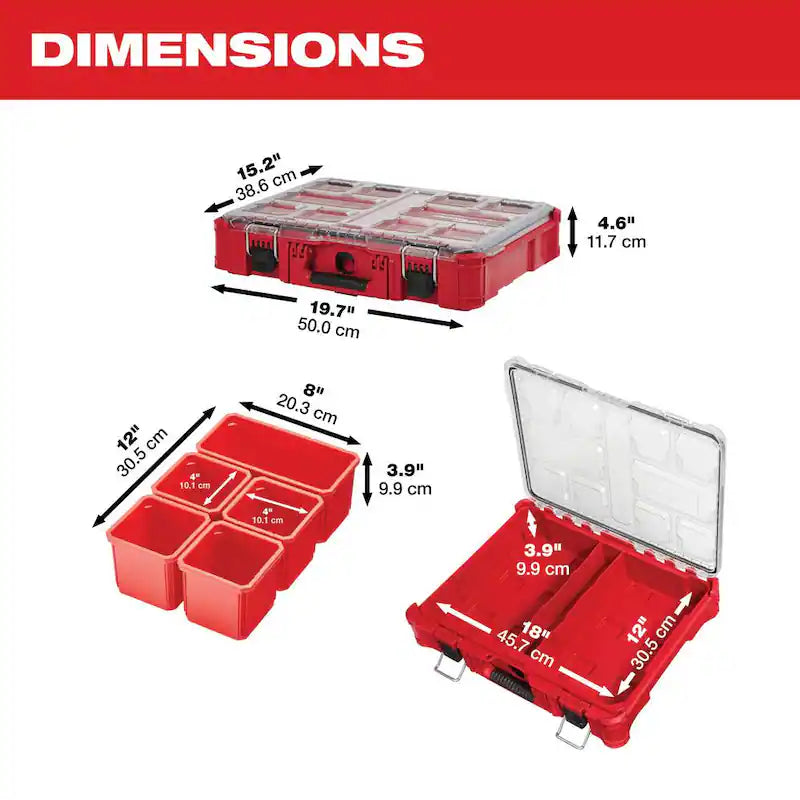 Impact Resistant 11-Compartment Small Parts Organizer F24689