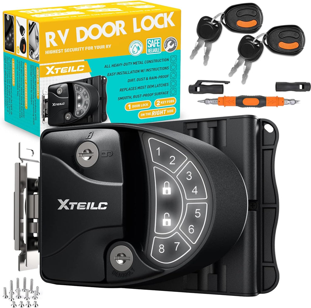 RV Keyless Entry Door Lock with Keypad and Deadbolt W99833