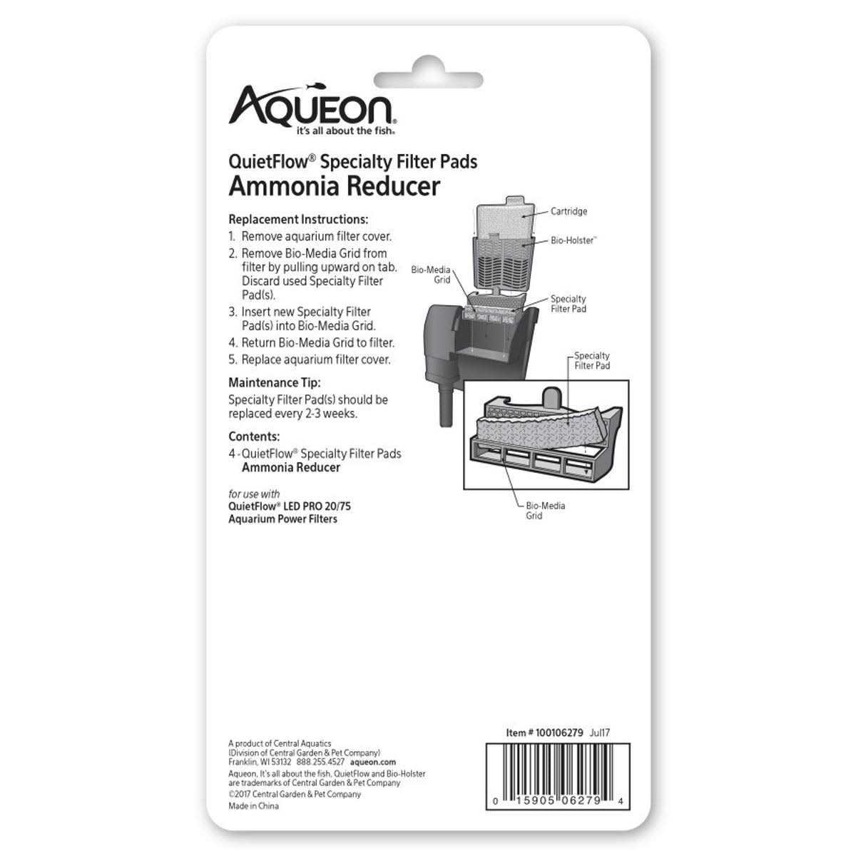 Ammonia Reducer Filter Pads O4295