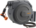 Retractable Garden Hose Reel 1/2 Inch x 130 ft Wall Mounted P108969