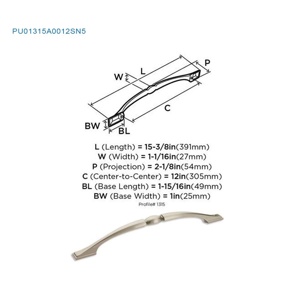 Satin Nickel Appliance Pull F470