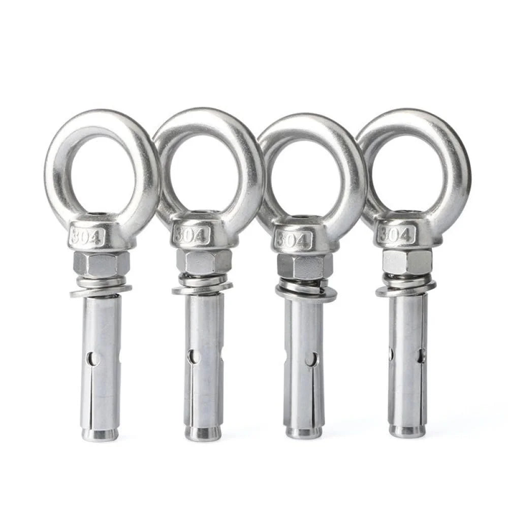304 Stainless Steel Lifting Eye Bolt M10x80mm 2pcs U60645
