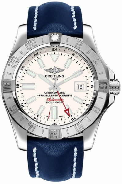 Silver Dial 43mm GMT Watch N567