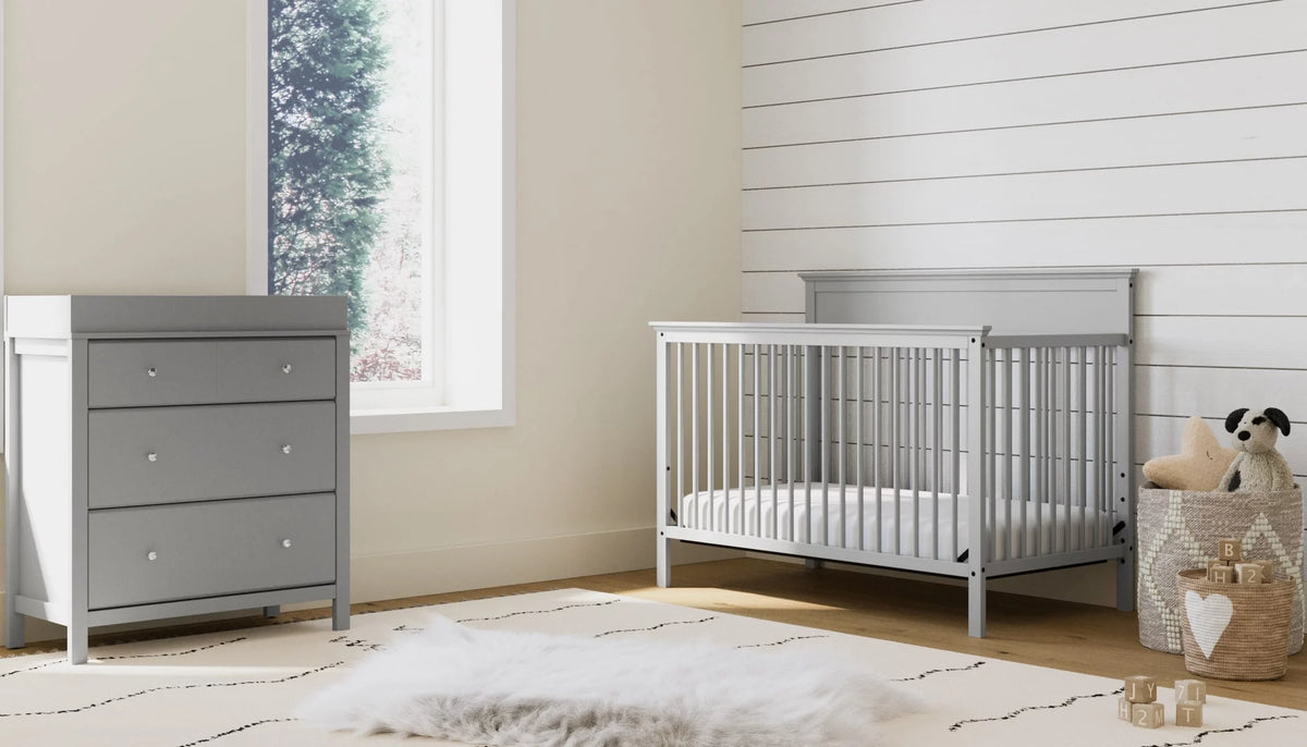 5-in-1 Convertible Baby Crib F846
