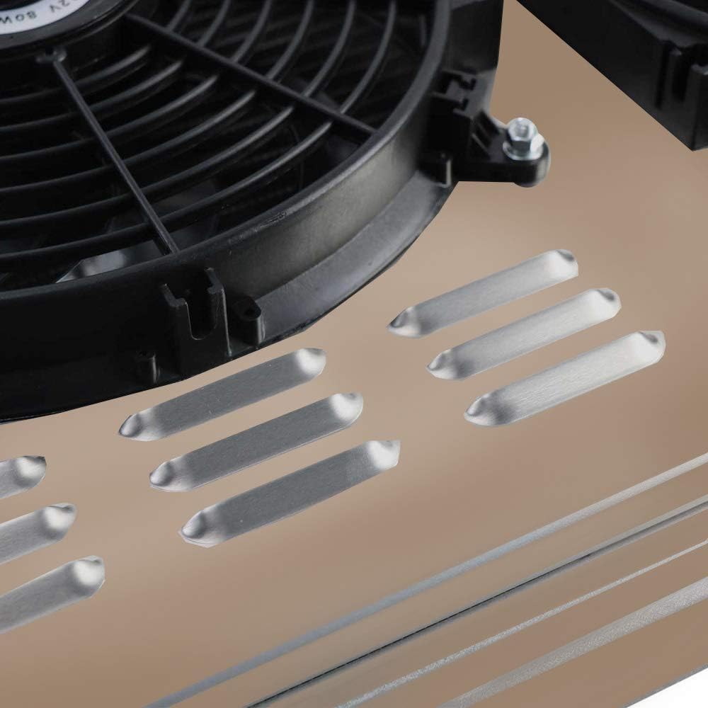 Aluminum 3 Row Radiator with Shroud Fan and Relay V82106