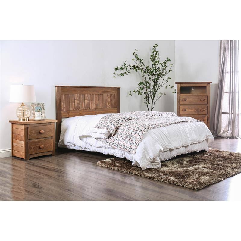 King Panel Headboard in Mahogany T3387