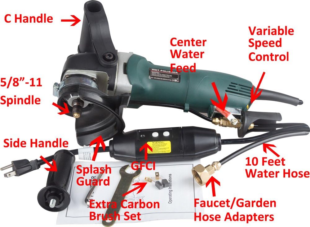 5 inch Variable Speed Wet Stone Polisher Grinder T958