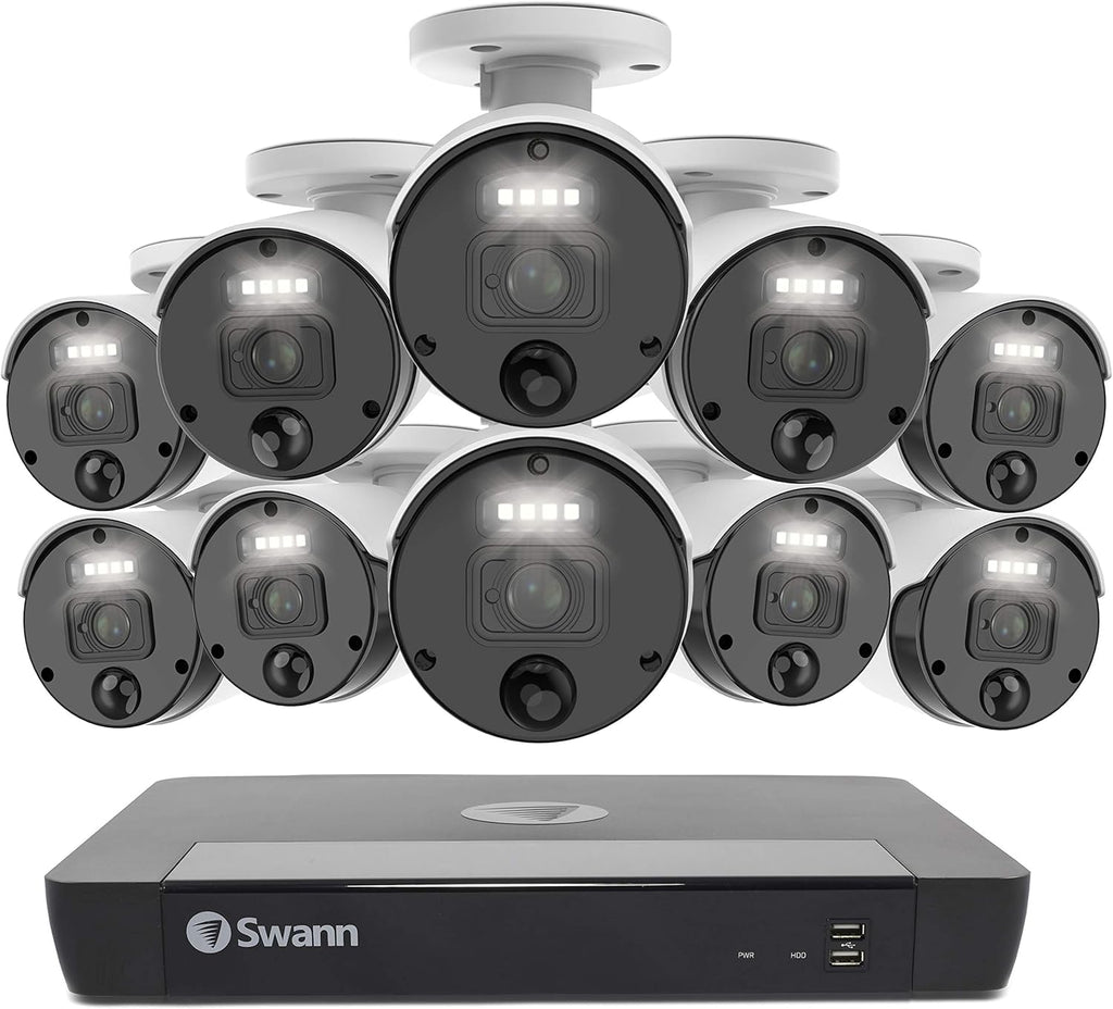 8 Camera 8 Channel POE NVR 4K Wired Security Camera System S45970