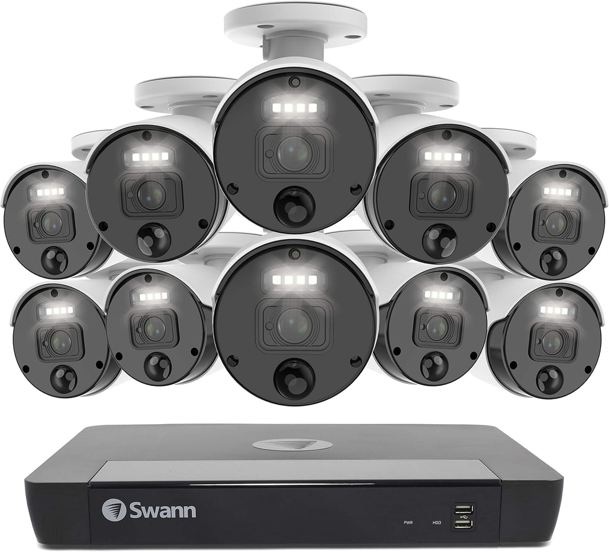8 Camera 8 Channel POE NVR 4K Wired Security Camera System S45970