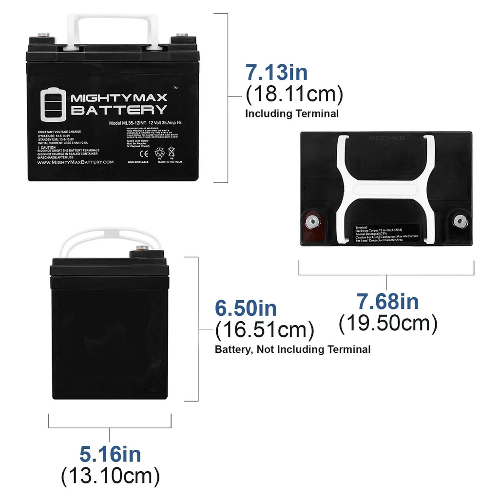 12V 35AH Deep Cycle Battery P378821