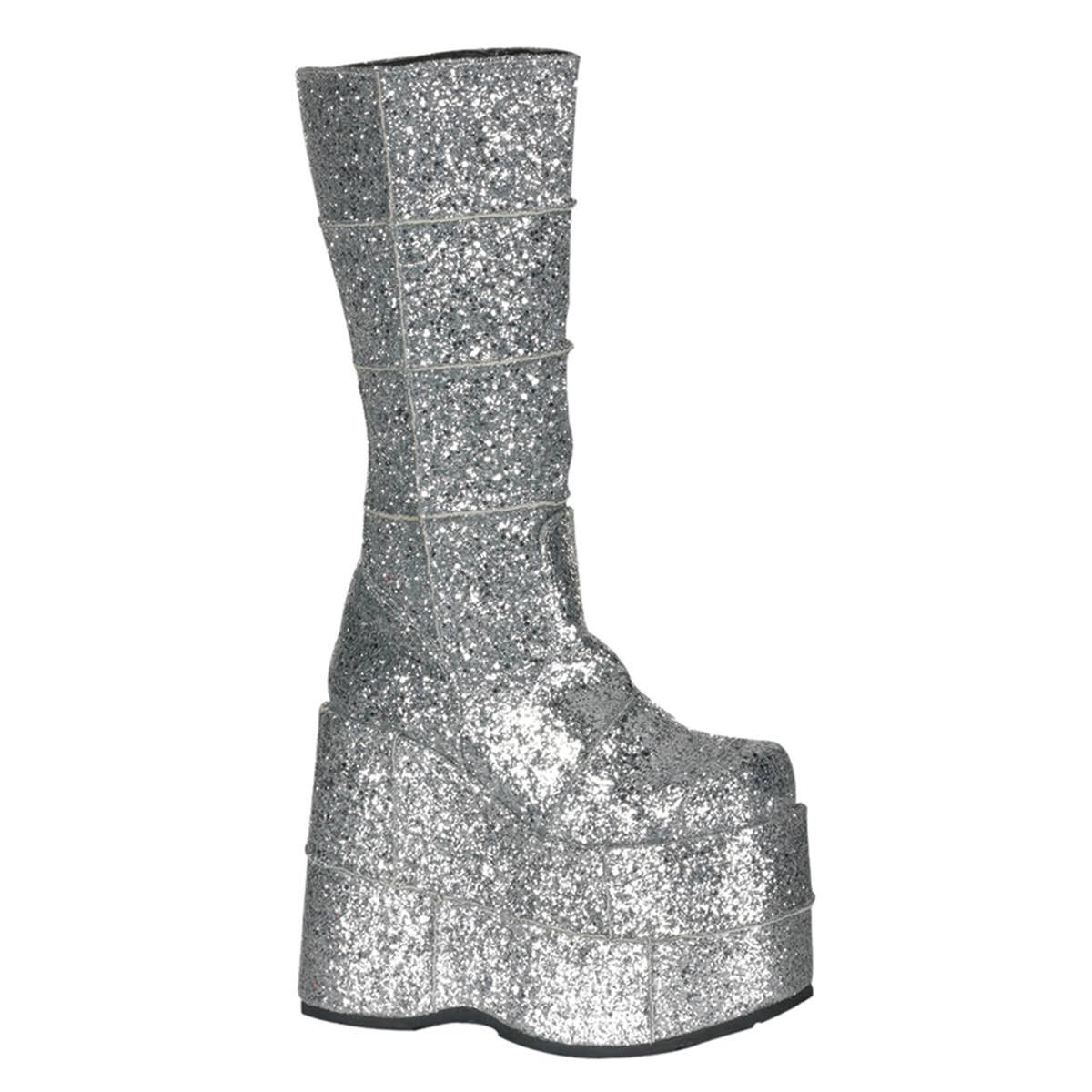 Silver Glitter Boots C35763
