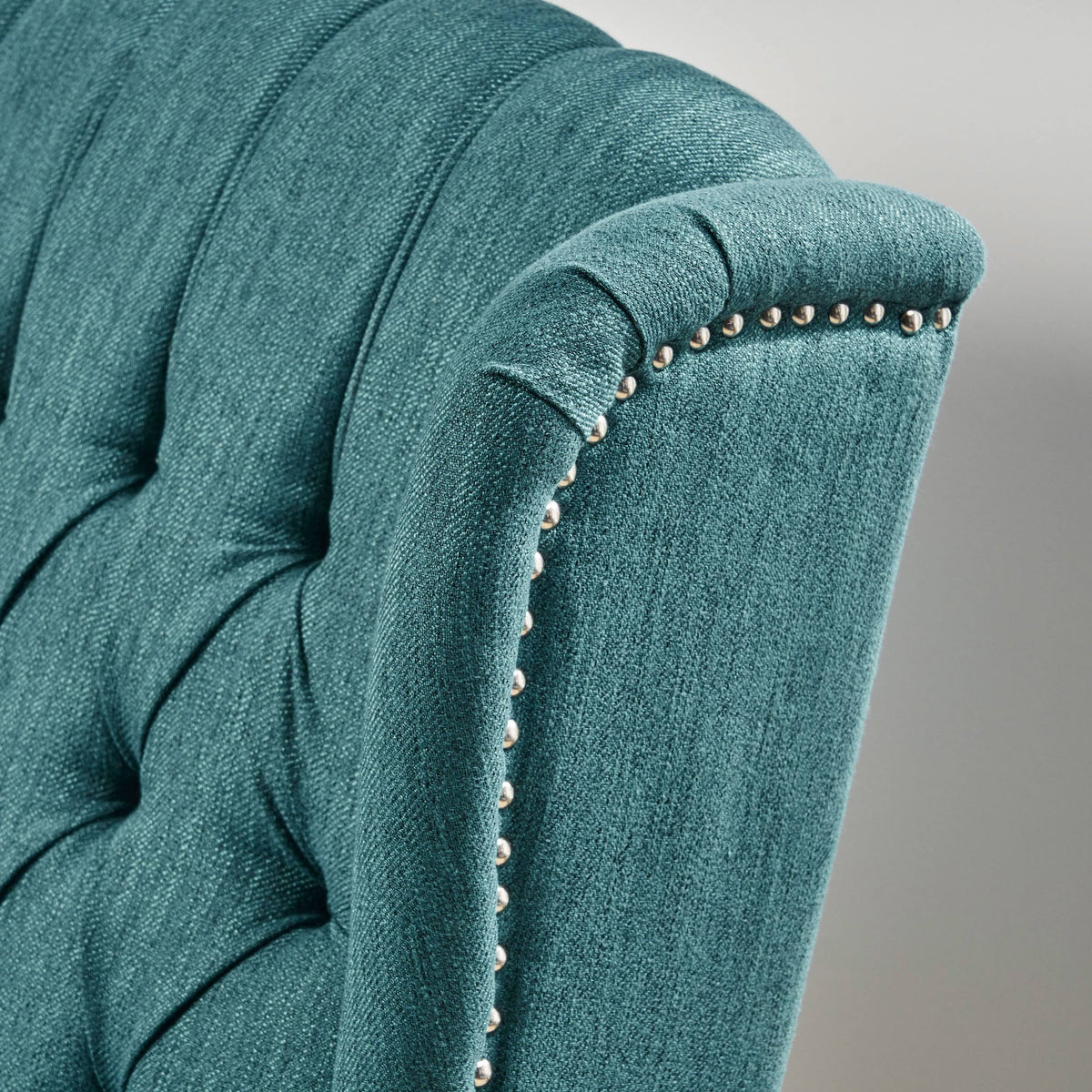 Navy Blue Oversized Fabric Push Back Recliner S7362