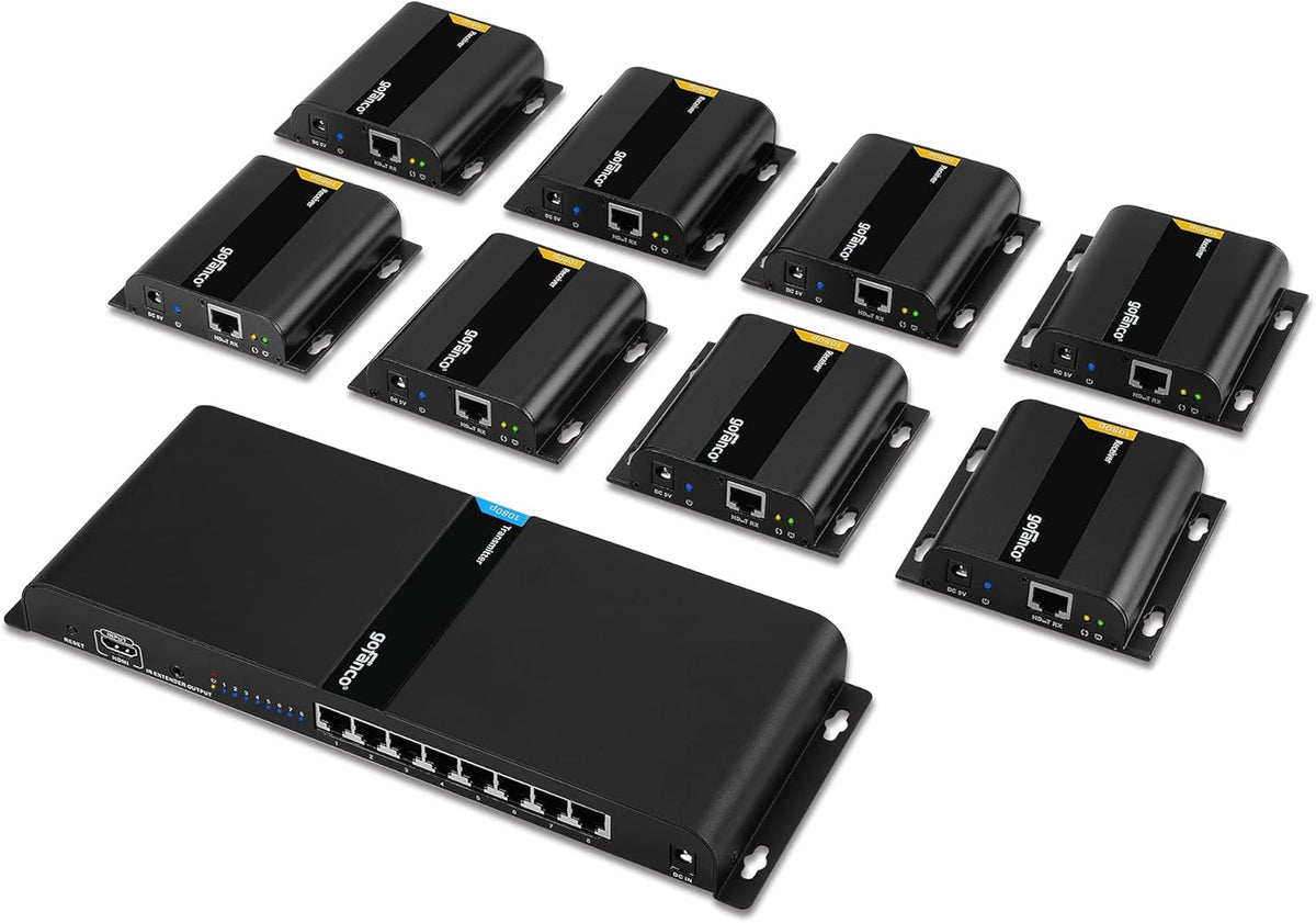 1080p 8port HDMI Extender Splitter over CAT5e / CAT6 V534628