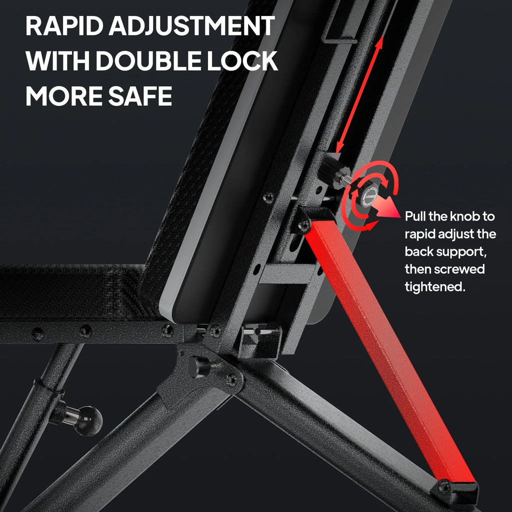 Foldable Adjustable Weight Bench Q951