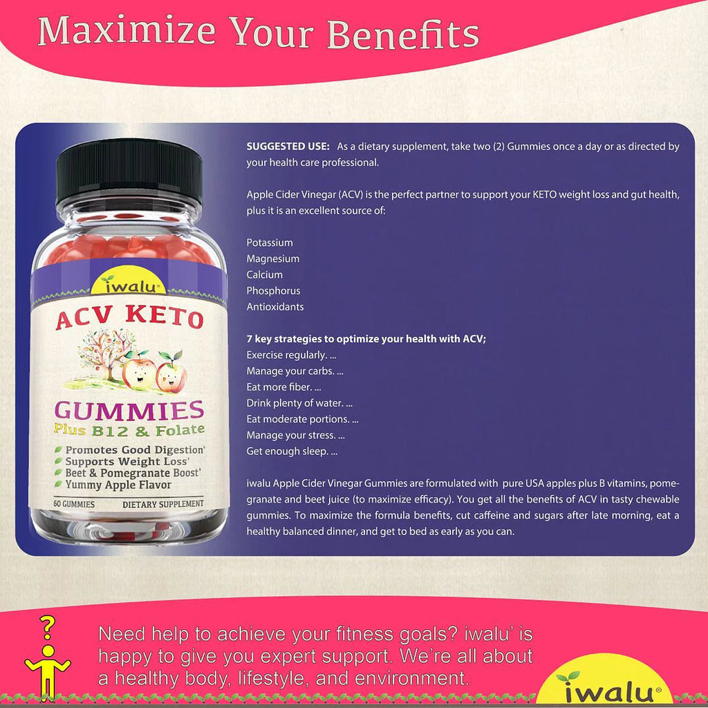 Keto ACV Gummies Digestive Supplement 60 CT C612152