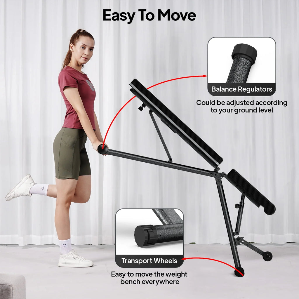 Foldable Adjustable Weight Bench Q951
