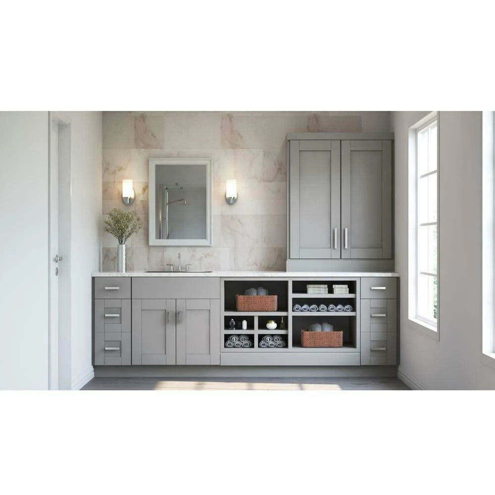 Dove Gray Wall Bridge Kitchen Cabinet H4670