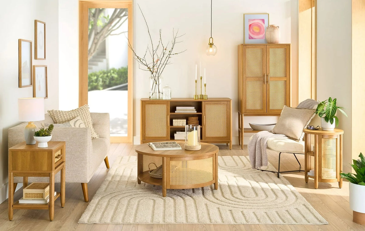 Side Table, Light Honey Finish Z919368
