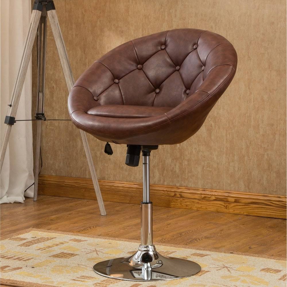 Purple Tufted Tilt Swivel Chair H39138