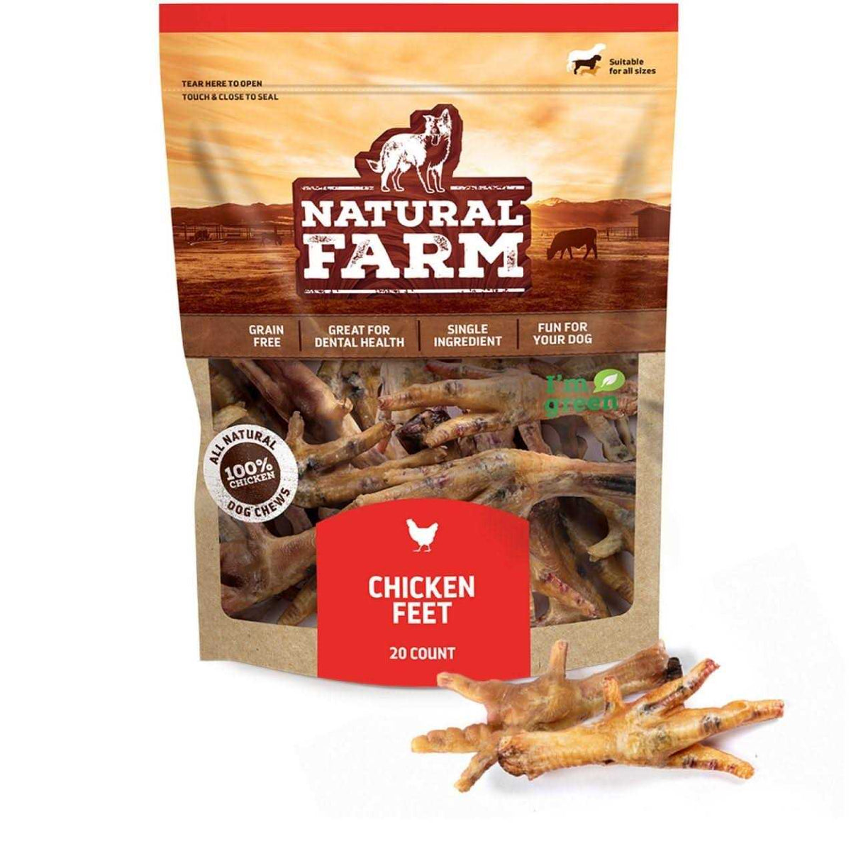Air Dried Chicken Feet Dog Treats A59929