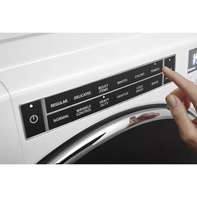 White Stackable Front Load Washing Machine Q744