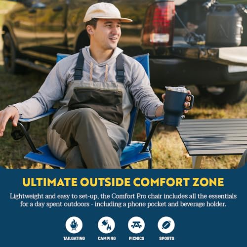 Portable Folding Rocking Camping Chair with Drink Holder B27745