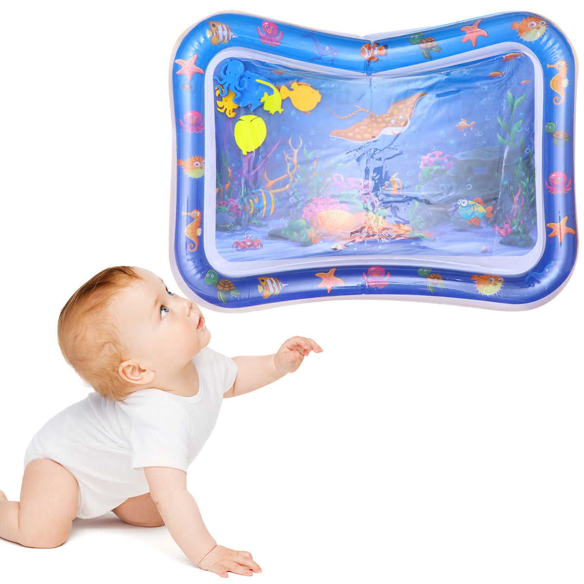 Inflatable Crawling Cushion Water Play Mat (Blue) T42047