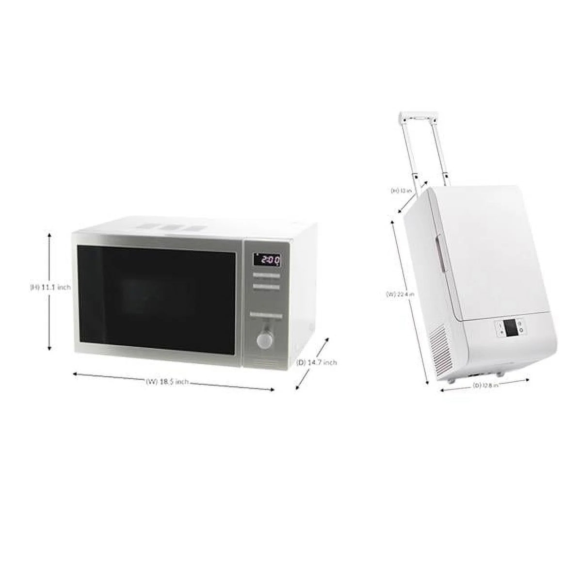 800W Combo Microwave Oven and 50W Refrigerator R5586