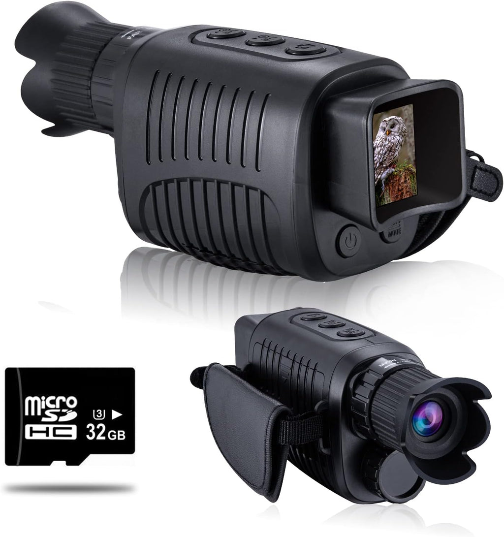 Digital Night Vision Monocular with 32 GB Micro SD Card J890666