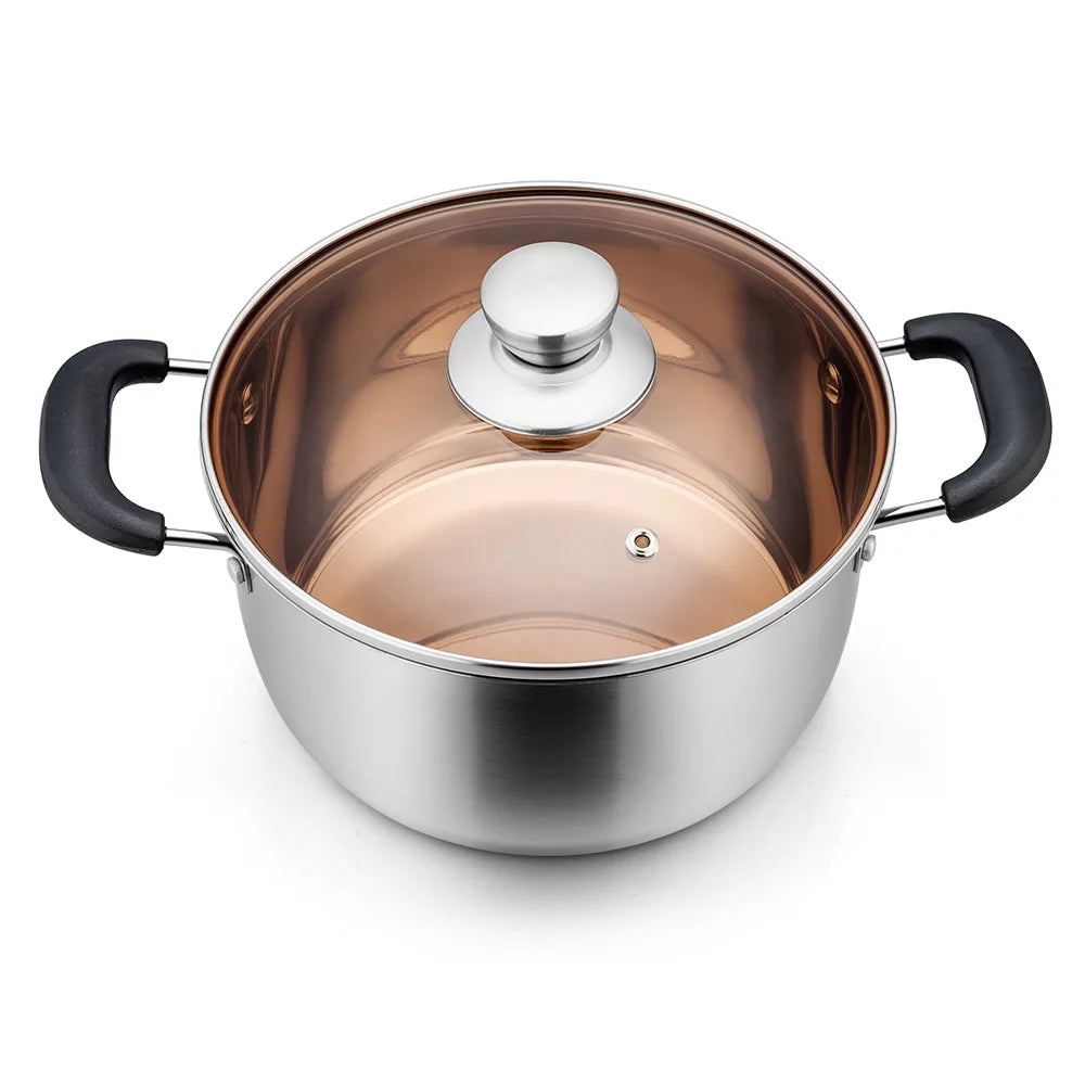 4 Quart Stainless Steel Stockpot with Lid Q659