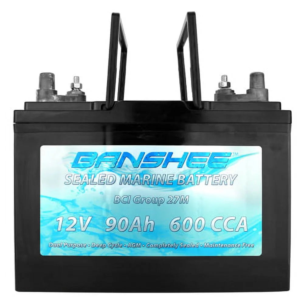 Group 27 Sealed AGM Deep Cycle Marine Battery S443