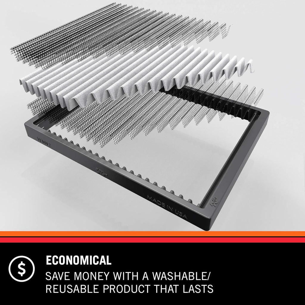 2 Pack Washable Cabin Air Filter J903871