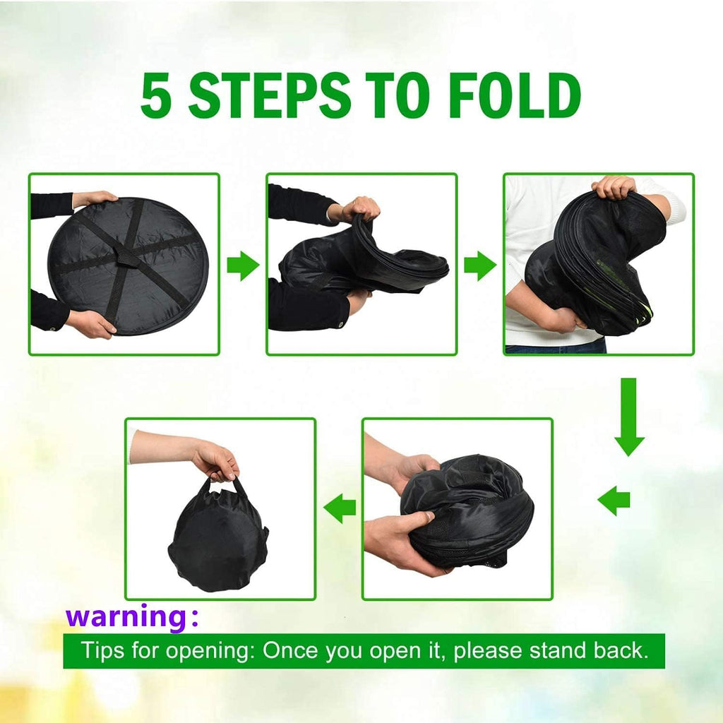 4-Layer Folding Nylon Mesh Drying Rack with Carrying Bag M977