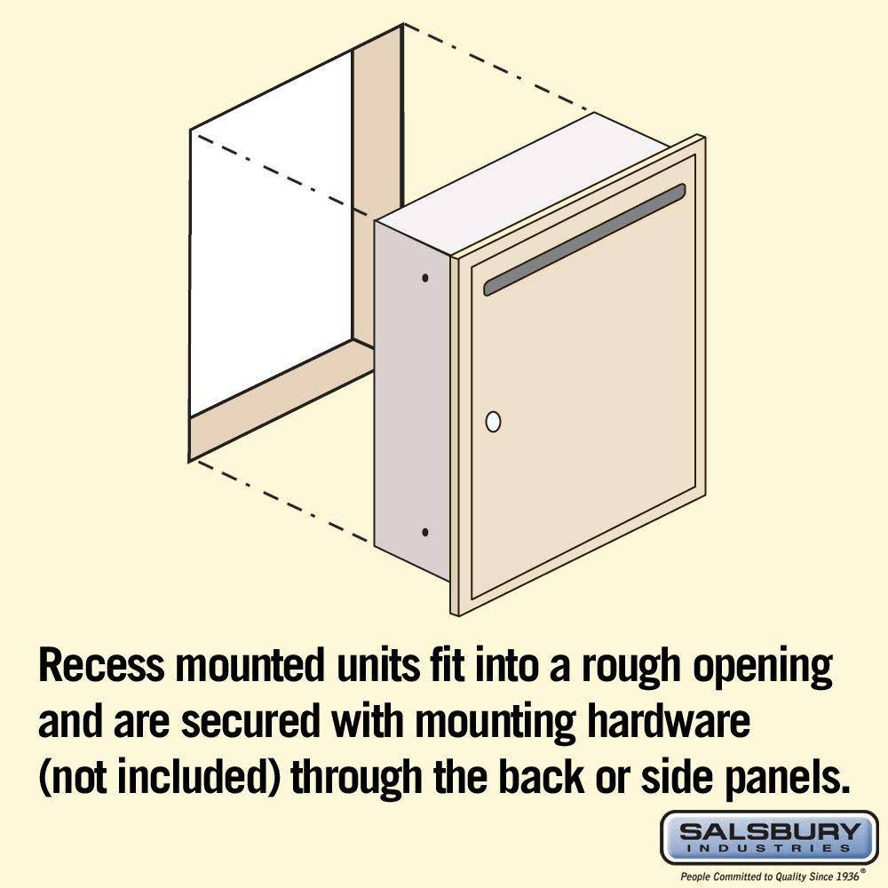 Recessed Mounted Letter Box - Sandstone K12225