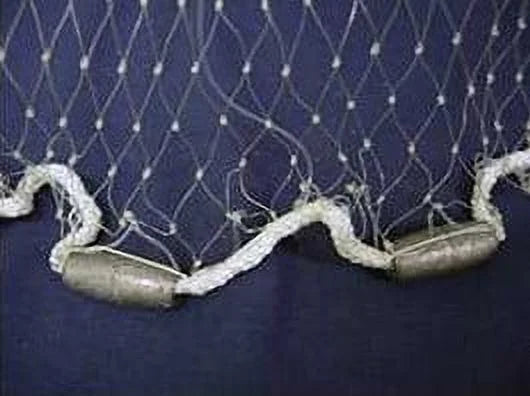 Cast Net, Clear, 4' radius, 3/8" mesh, 3/4 Lb wts T2719
