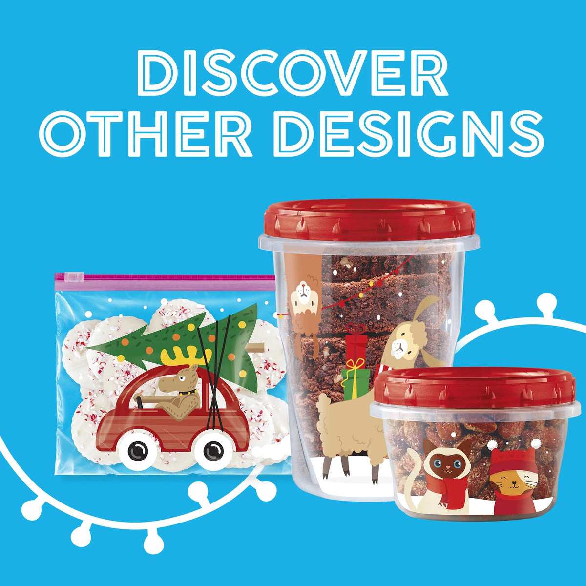 Holiday Freezer Quart Bags, 19 CT L65950