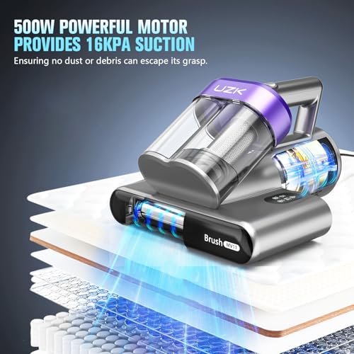Mattress Vacuum Cleaner with UV-C Light, 16Kpa, 140°F Heat, Corded N34294
