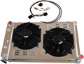 Aluminum 3 Row Radiator with Shroud Fan and Relay V82106