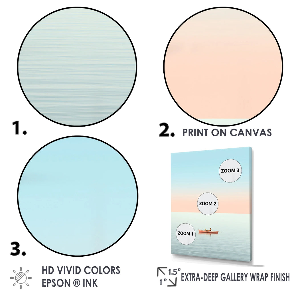 Coastal Floater Framed Canvas Wall Art T522