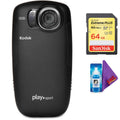 Black Video Camera with Pro Memory Card D558872