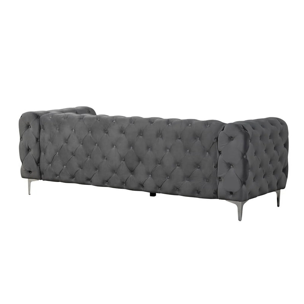 Velvet Sofa and Two Chairs Set O8976