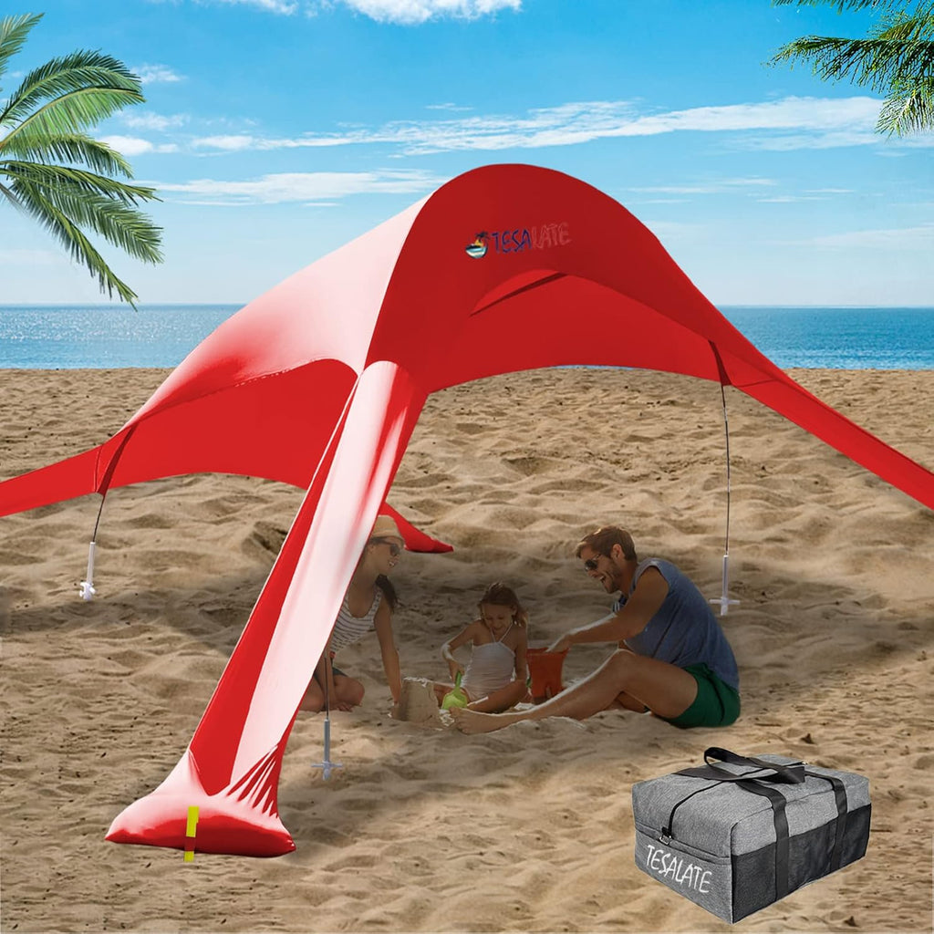 Extra Large UPF50+ Beach Tent with Sand Shovel D577389